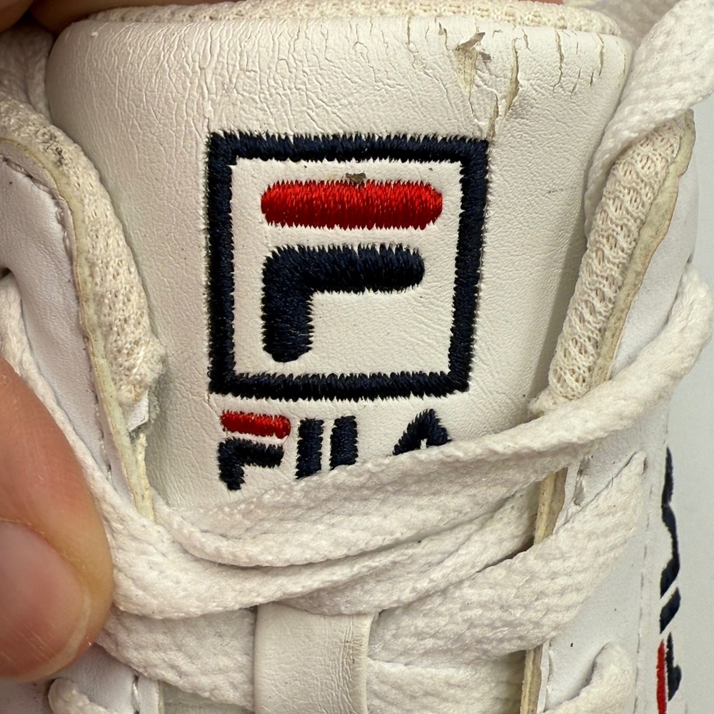 Fila Womens White Platform Sneakers‎ Shoes Lace Up Casual Comfort 8 Chunky Retro - Picture 3 of 9